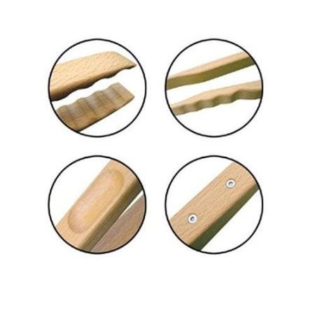 ergonomische Design-Holzgrillzange