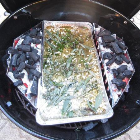 Holzkohlekörbe für Kugelgrills zum indirekten Grillen