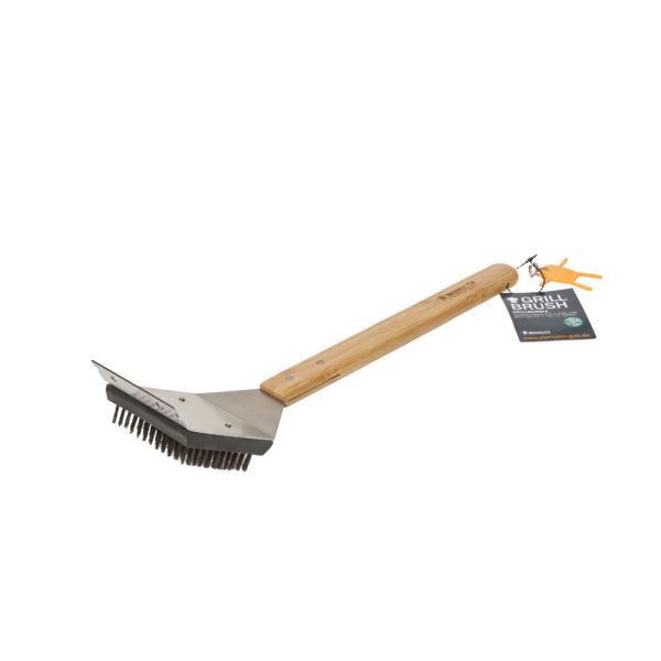 mit langem Bambusgriff