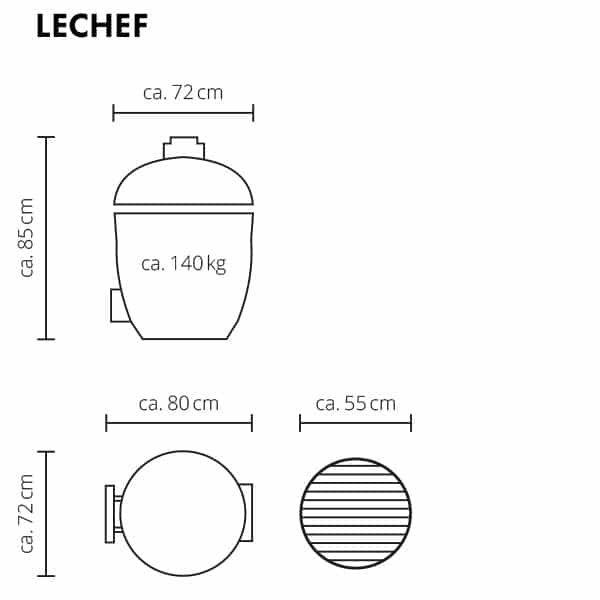 MONOLITH BBQ GURU LE CHEF PRO-SERIE 2.0