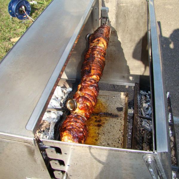 Spanferkelgrill "Opa Richard" mit 16mm starkem Grillspieß